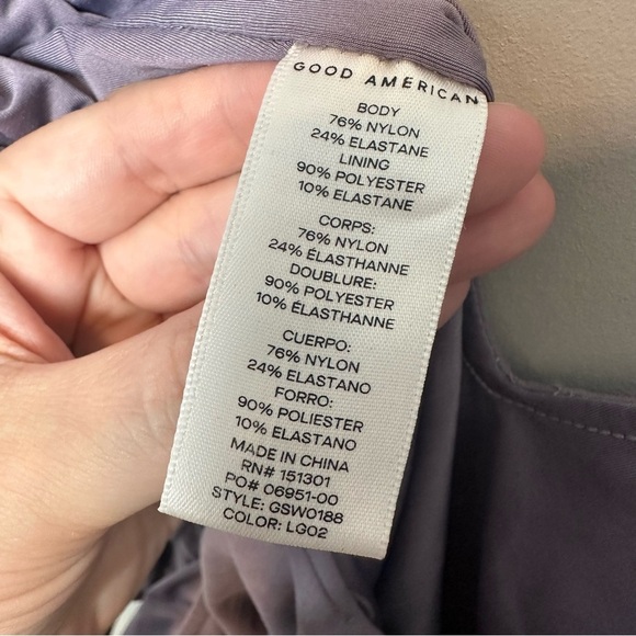 Good American Lilac One Piece Bodysuit - Picture 5 of 5